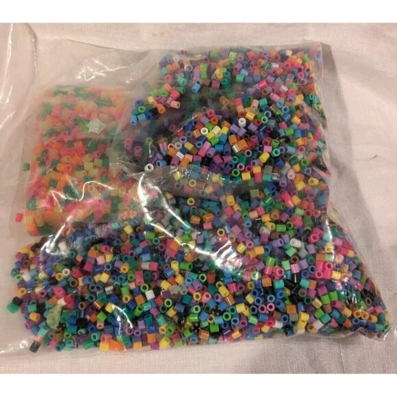 Perler Beads Pegboards Lot Shapes Heart Flower Girl Boy Square Star Booklet Lot - Picture 2 of 16